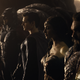 Ray Fisher (Cyborg / Victor Stone), Ezra Miller (The Flash / Barry Allen), Ben Affleck (Batman / Bruce Wayne), Henry Cavill (Superman / Clark Kent), Gal Gadot (Diana Prince / Wonder Woman), Jason Momoa (Aquaman / Arthur Curry) in Zack Snyder’s Justice League